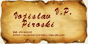 Vojislav Piroški vizit kartica